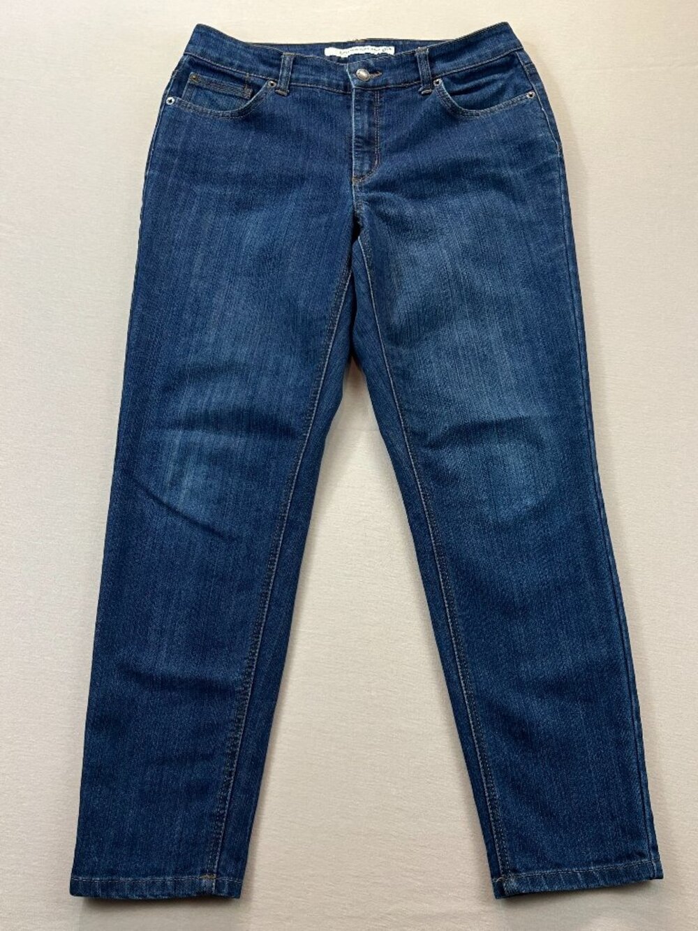 Jones New York Jeans Womens Size 6 Blue Dark Wash Denim SOHO Ankle Stretch